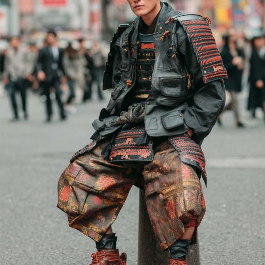 futuristic samurai fashion