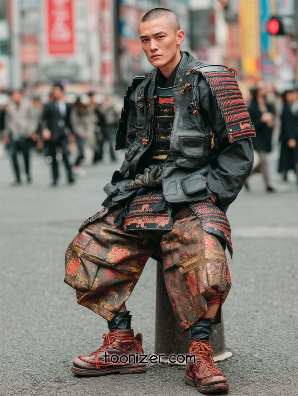 futuristic samurai fashion